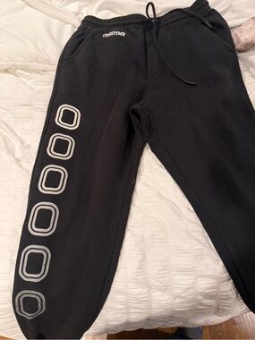Overtime mens Black Logo Jogger Pants